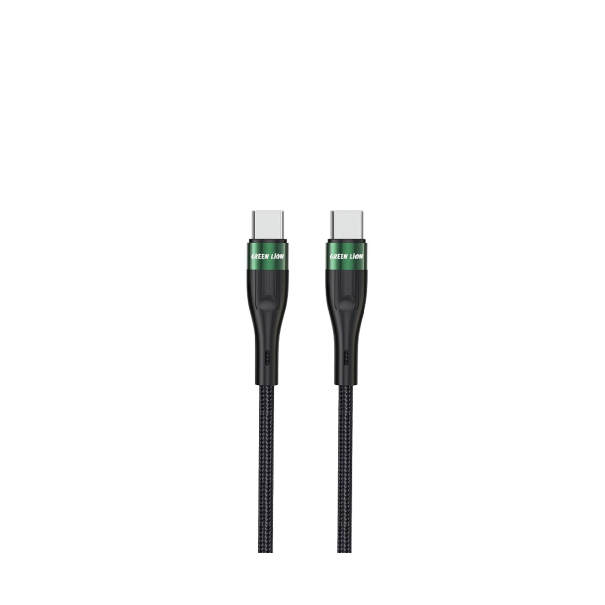 GREEN LION USB-C TO USB-C BRAIDED CABLE