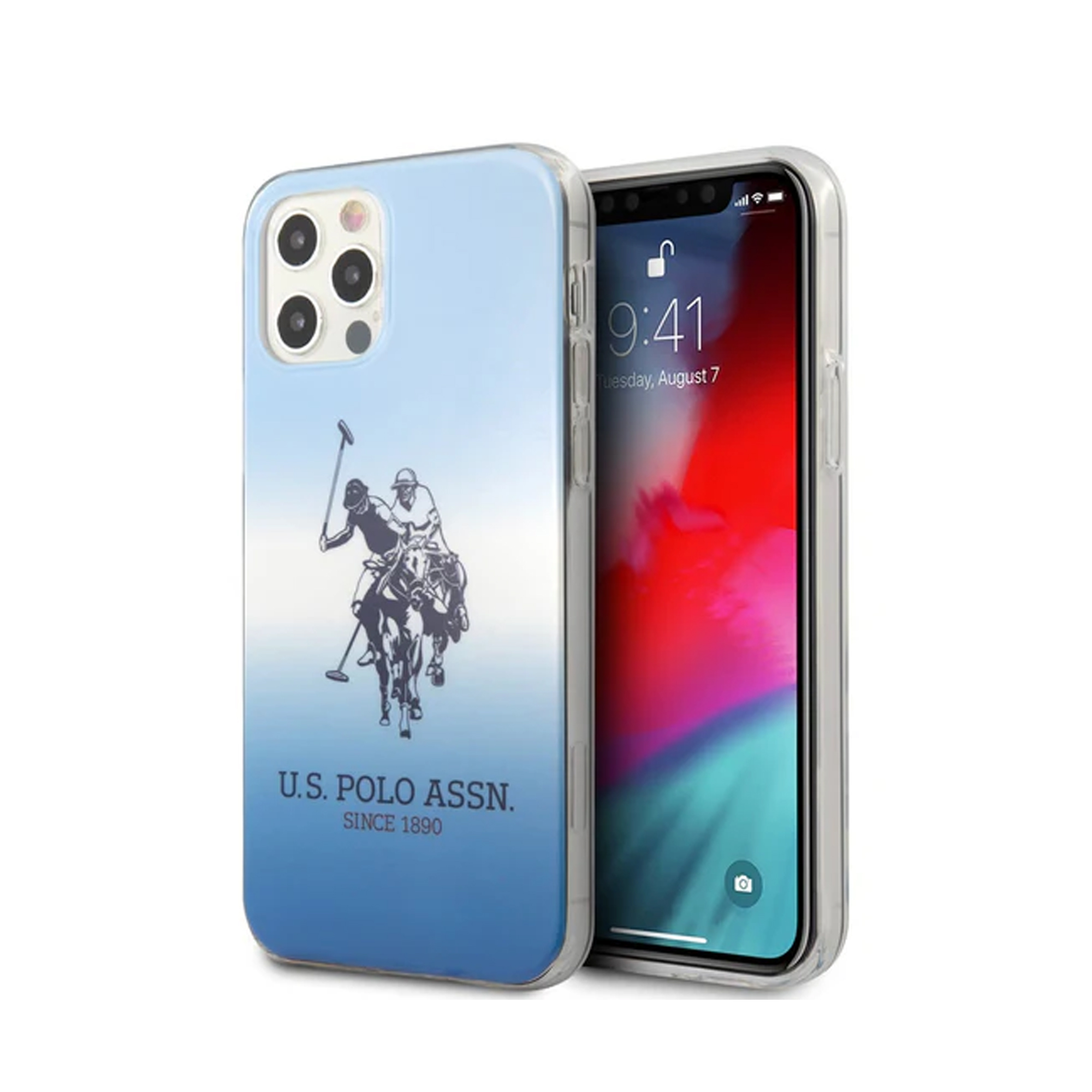 U.S. Polo ASSN Case for iPhone 12 / 12 Pro Blue