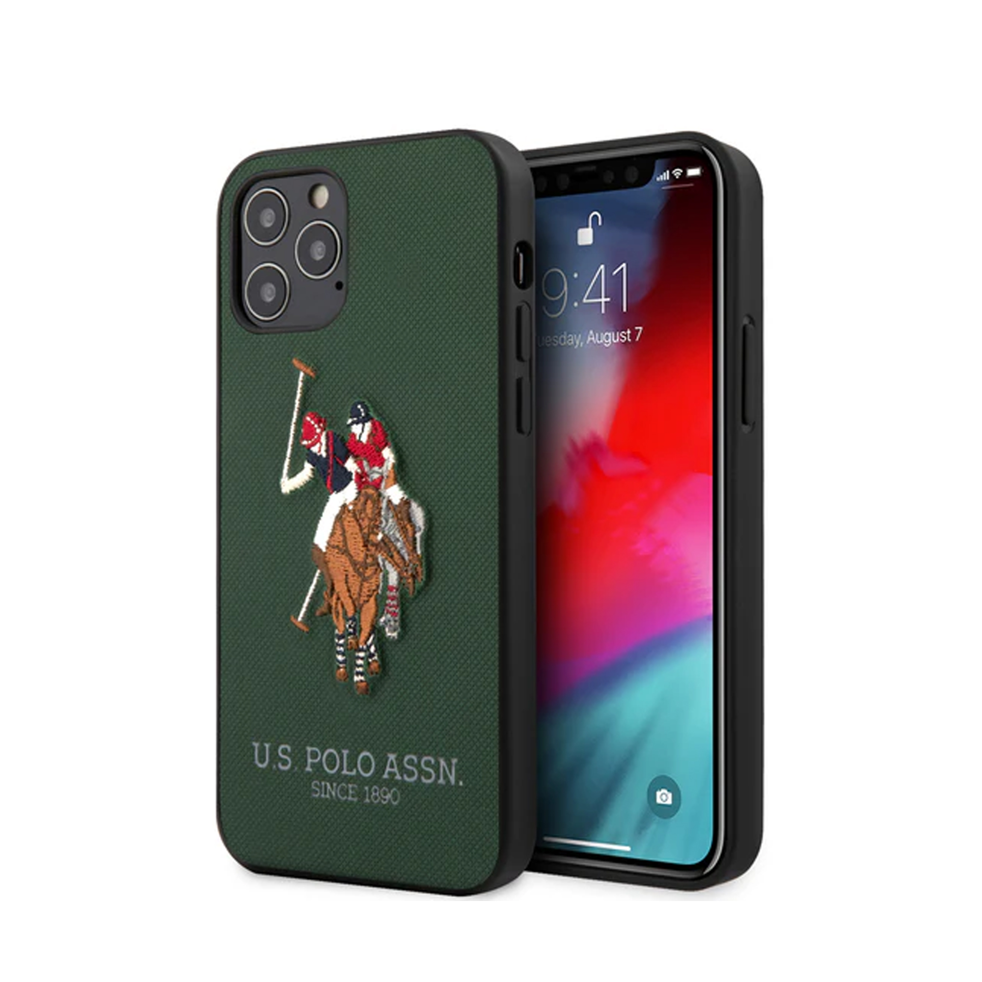 U.S. Polo ASSN Case for iPhone 12 / 12 Pro Lather Green