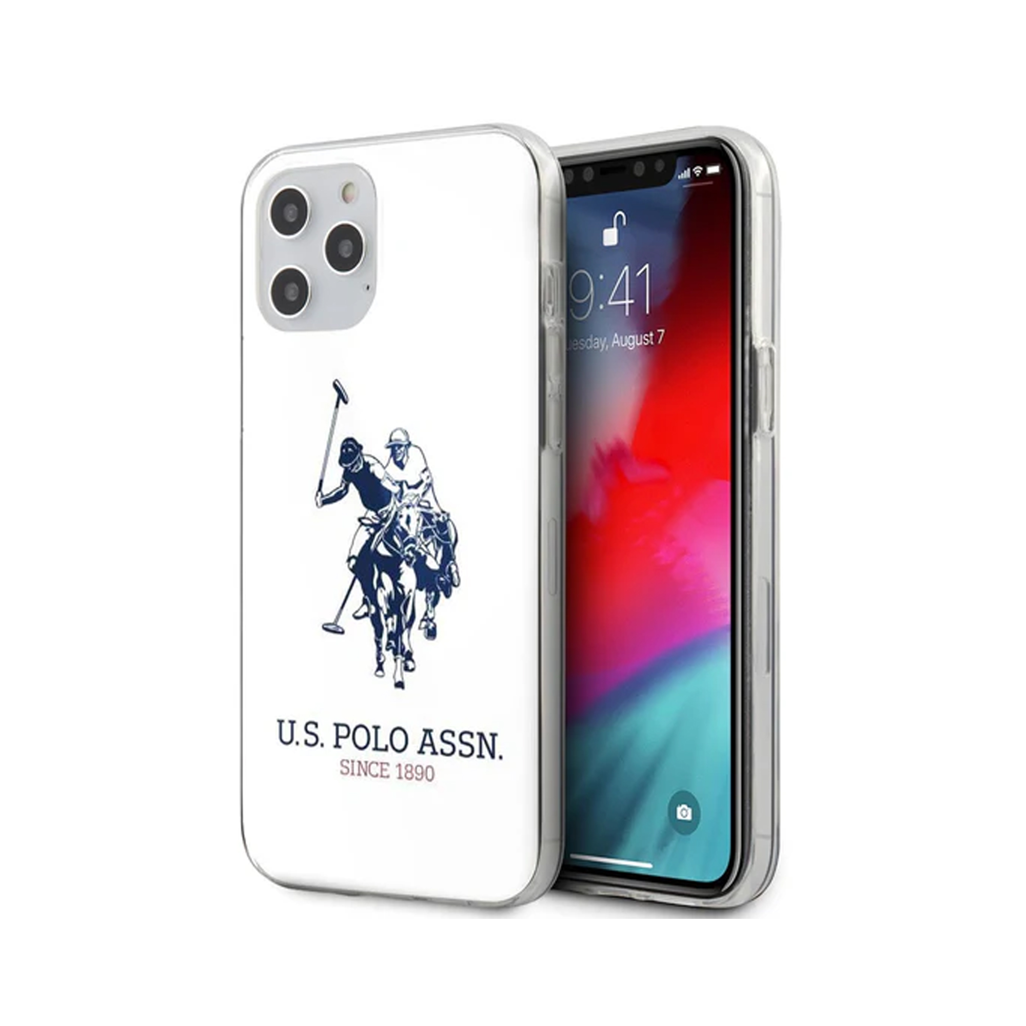 U.S. Polo ASSN Case for iPhone 12 / 12 Pro White